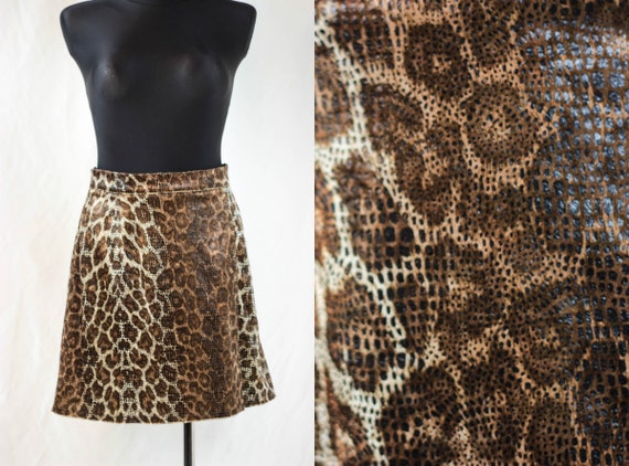 leopard print skirt short