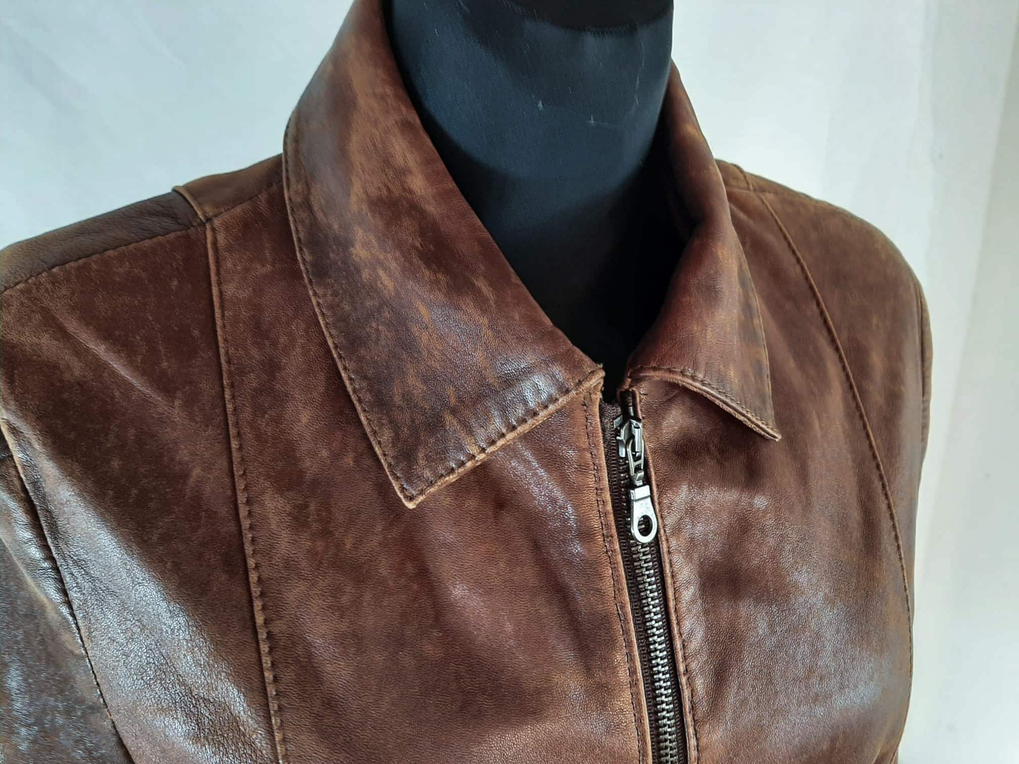 ▪️70’s【LEATHER ATTIC】LEATHER JACKET② Vintage Leather Attic Made in Canada Light Brown Leather