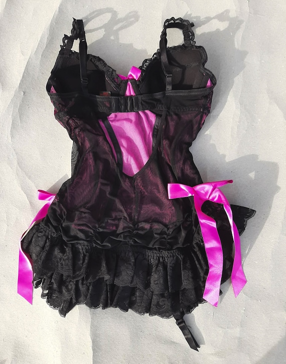 Y2k aesthetic fairycore grunge ruffle corset ling… - image 9