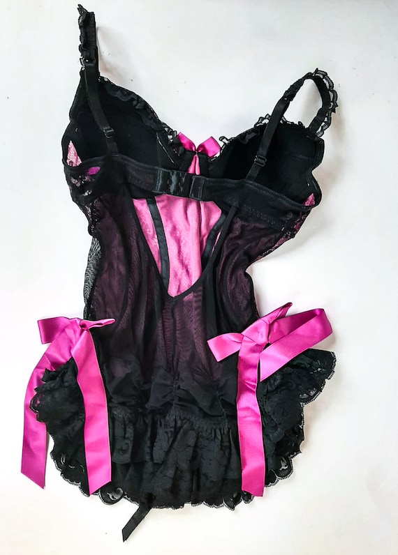 Y2k aesthetic fairycore grunge ruffle corset ling… - image 2