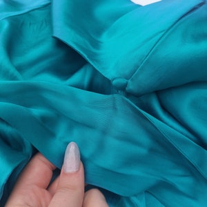 ATHE electric blue - silk draped top