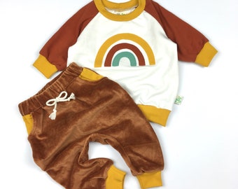 Organic | winter outfit | handmade baby clothes | children | unisex | Sweater | Pulli | bio | set | Pants