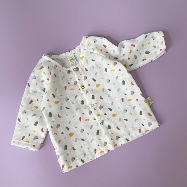 Baby Musselin Hemd | Organic Musselin Hemd | handmade baby clothes | Musselin shirt | unisex | bio baby shirt  | bio | Musselin