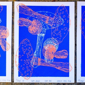 Mushroom Screenprint