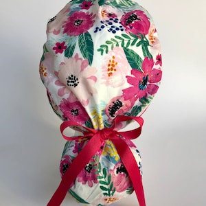 Ponytail Scrub Cap, Ponytail Scrub Hat, Scrub Cap for Women, Scrub Hat for Women