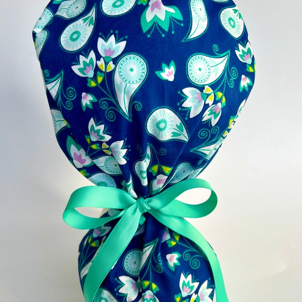 Scrub Cap, Scrub Hat, Scrub Cap for Women, Scrub Hat for Women, Ponytail Scrub Hat, Ponytail scrub cap