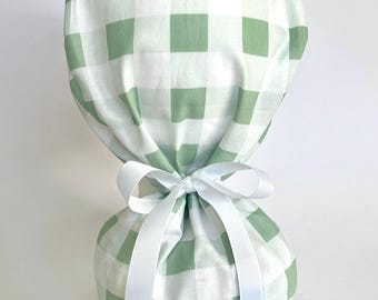 Checkered Scrub Cap, Ponytail Scrub Hat, Scrub Cap for Women, Scrub Hat for Women, Scrub hat, Scrub Cap