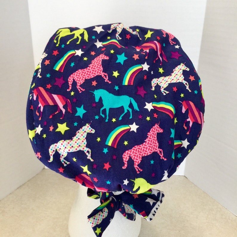 Unicorns Scrub Cap Unicorns Scrub Hat Scrub Cap for Women Etsy