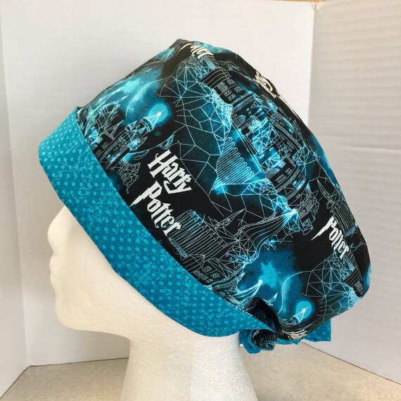 Harry Potter Scrub Cap Harry Potter Scrub Hat Scrub Cap for Etsy