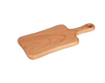 approx 6"x9" Cutting Board Cherry Handmade Individually "hand-sculpted" made from one board - Vermont made