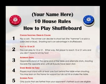Shuffleboard Table - Etsy
