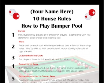 Bumper sales pool rules