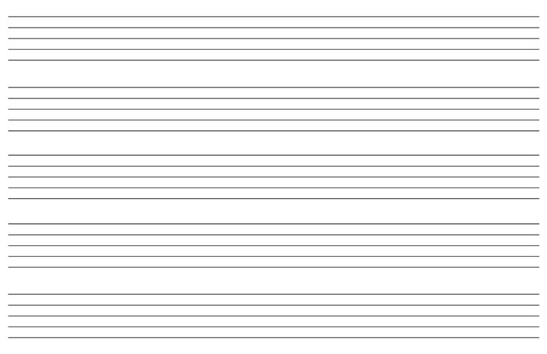 Reusable Laminated Blank Music Staff Paper Perfect for Writing Notes