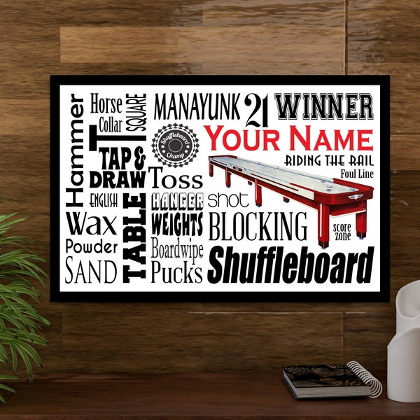 Shuffleboard Rules Etsy