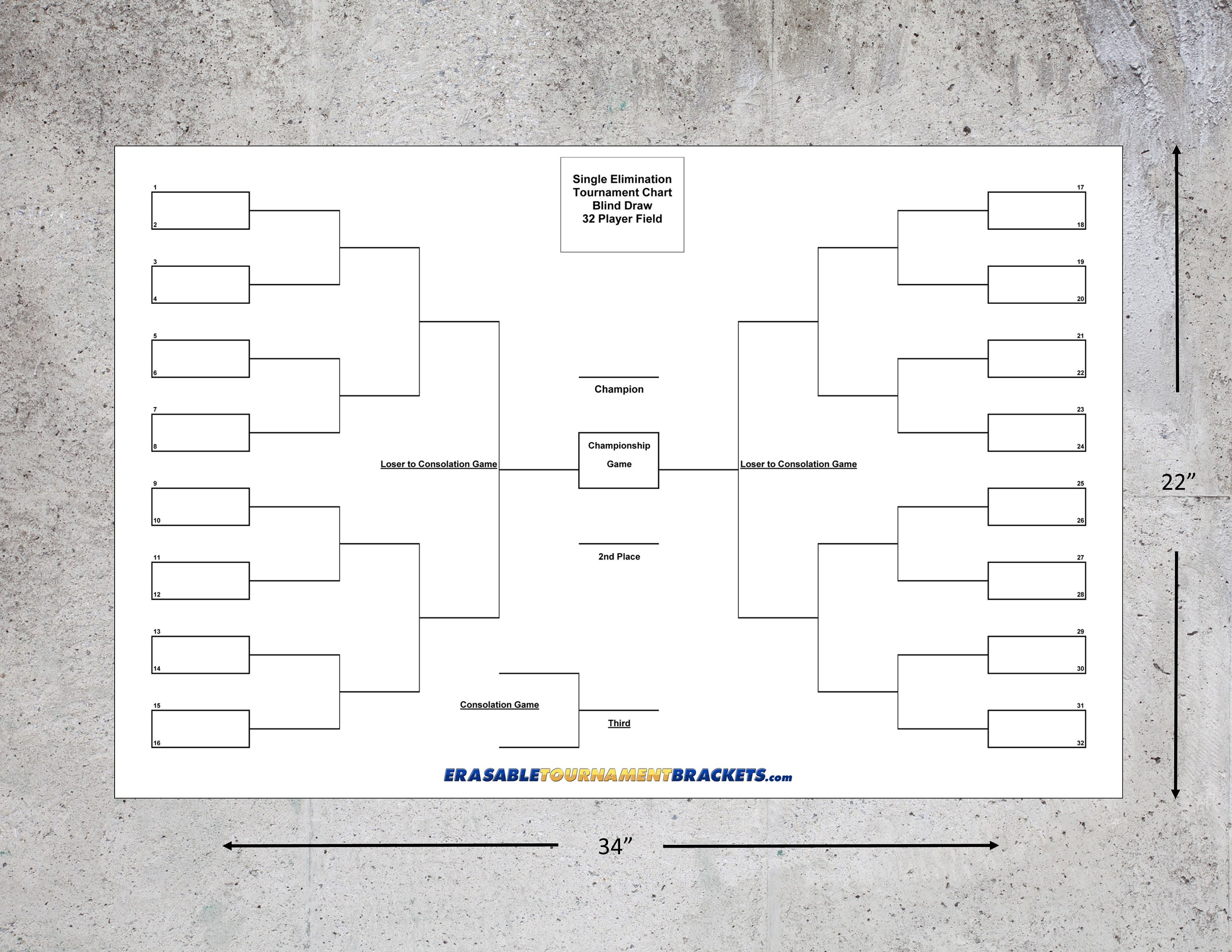 27+ Single Elimination Tournament Chart