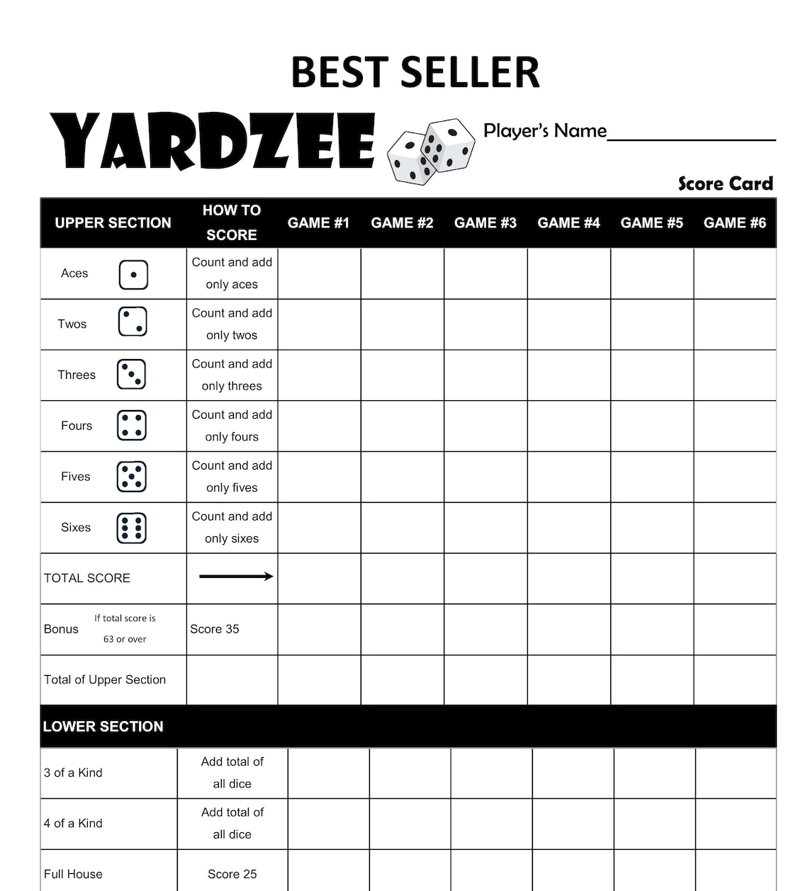 printable-yardzee-yahtzee-laminated-score-sheet-scorecards-with-rules