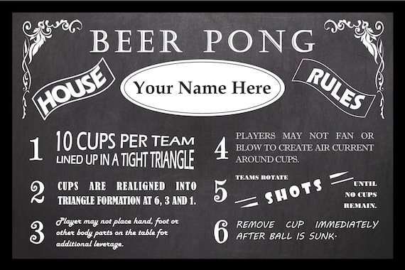 Règles du Beer Pong