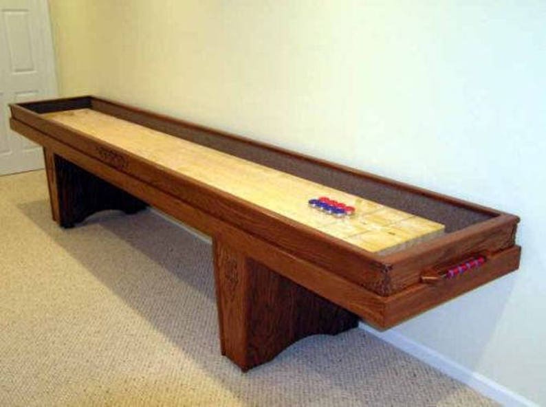 Shuffleboard Table DIY Blueprint Plan Book Learn How to Etsy
