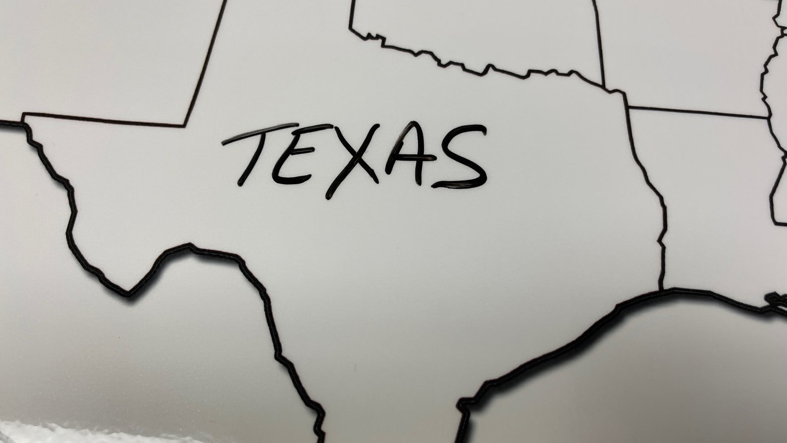 Blank 50 United States Outline Map Poster Laminated | Blank Wall Map ...
