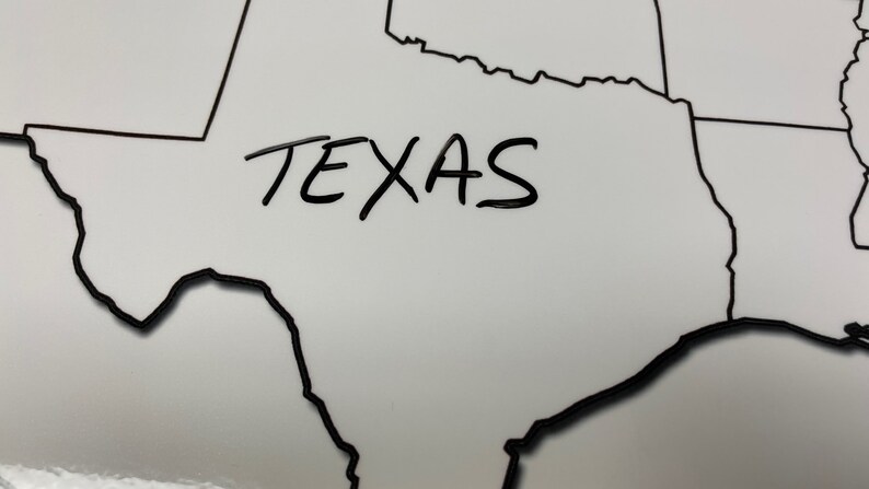 Blank 50 United States Outline Map Poster Laminated | Blank Wall Map ...