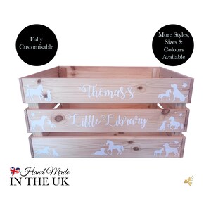 Almacenamiento de libros infantiles personalizado, regalo personalizado para baby shower, caja para libros, decoración temática para dormitorio, decoración infantil, regalo de primer cumpleaños, embarazo