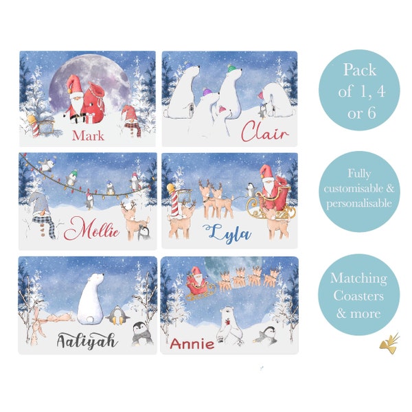 Christmas Placemats Etsy UK