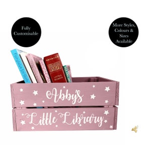 Caja de almacenamiento de libros infantiles personalizada, regalo personalizado para baby shower, caja única para el primer cumpleaños de niñas y niños.