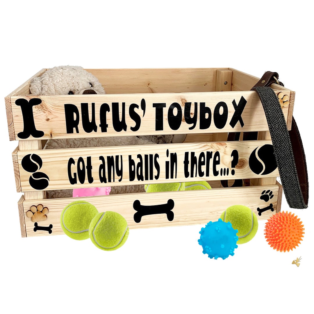 Personalised Dog Toy Storage Box Personalised Pet Toy Box Etsy