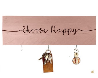 Personalised key and dog lead holder,Personalised Key holder for wall, Reclaimed wood wall art,Rustic home decorHousewarming gift for friend