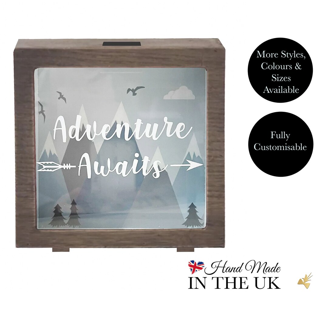Personalised Money Box Frame, Custom Photo Money Boxes, Custom Holiday ...