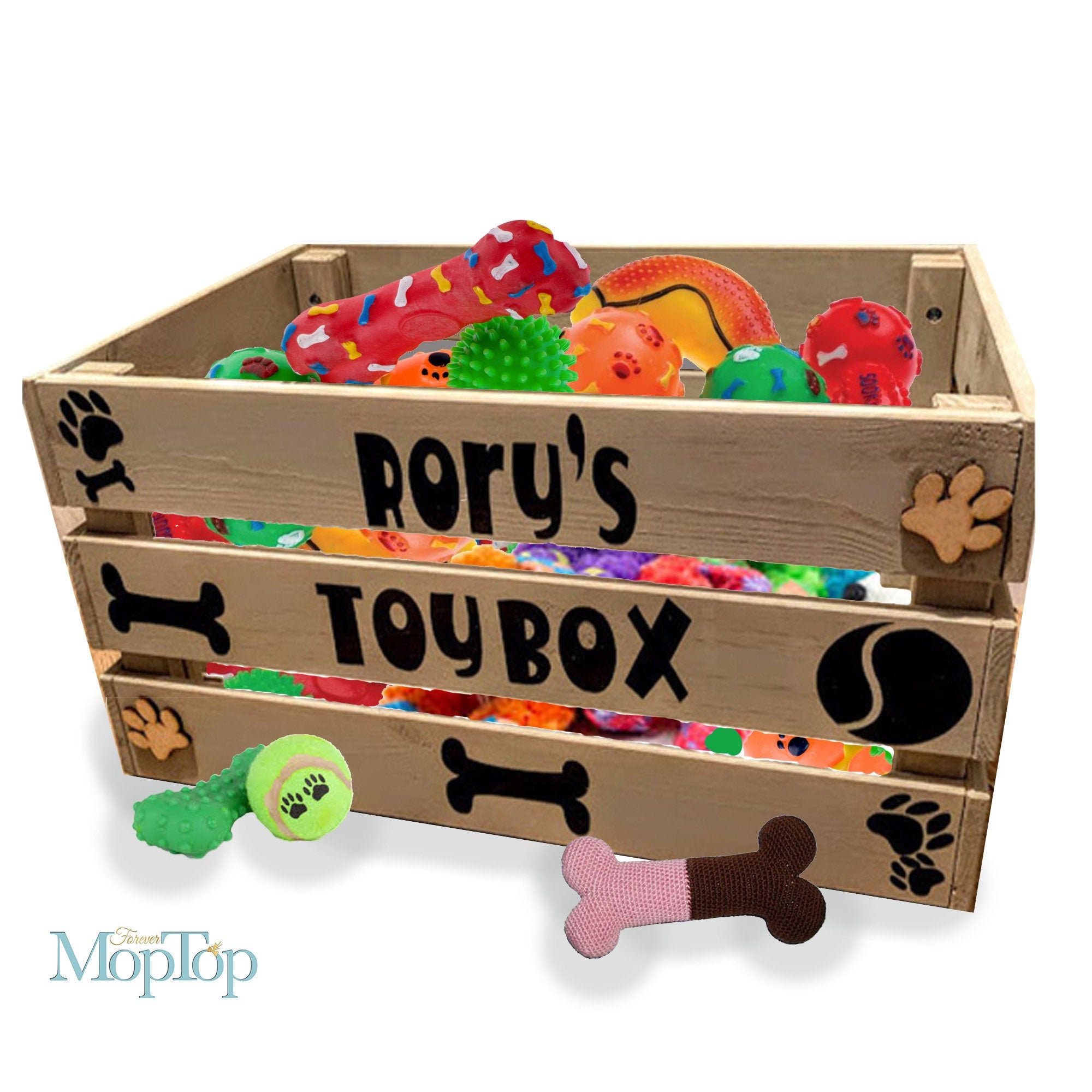 Personalised Dog Toy Storage Box Personalised Cat Toy Box Etsy UK