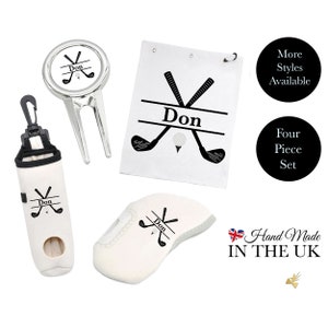Custom monogram golf gift set, Personalised golf cart accessories, Custom golf gifts for women, Personalised golf gift sets for best man
