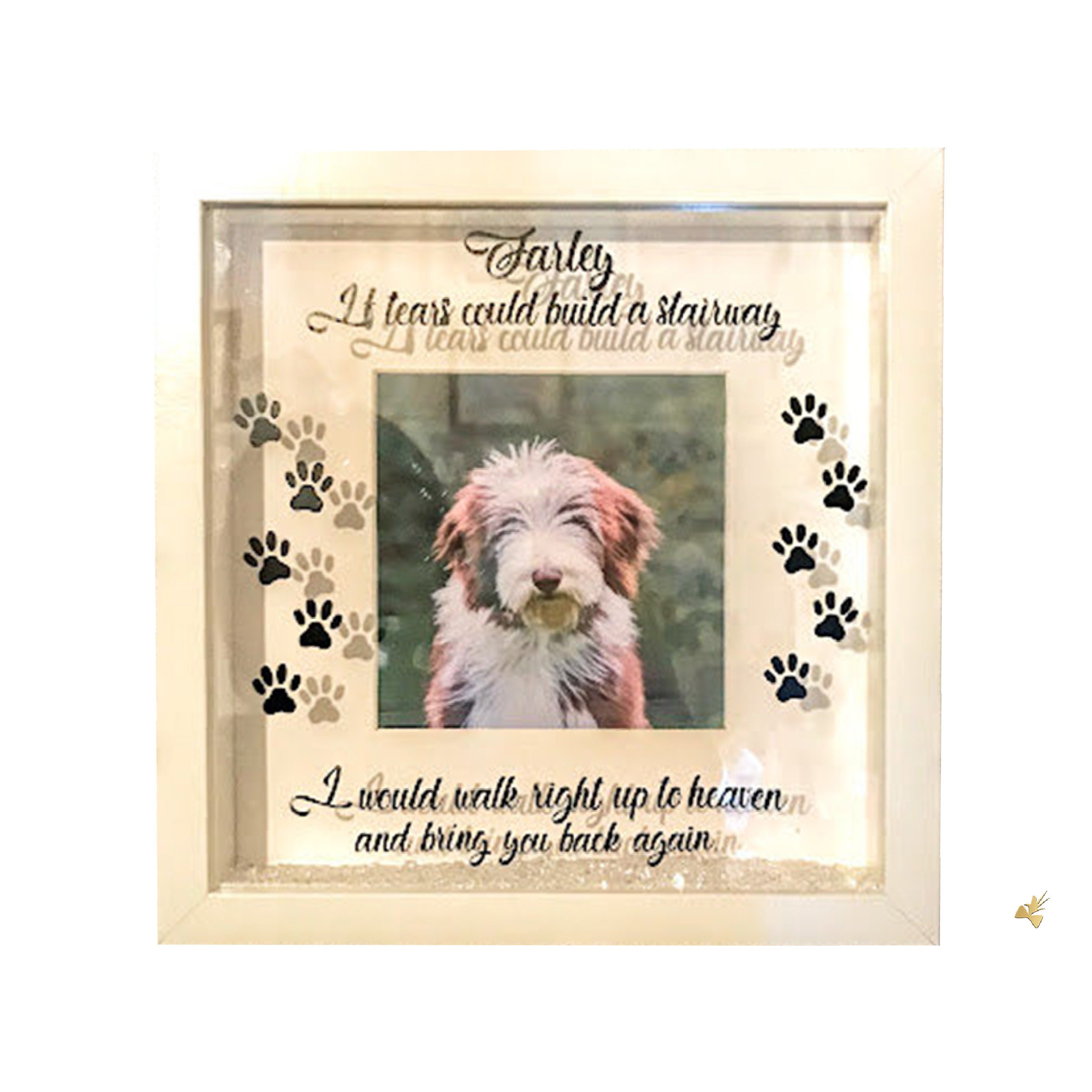 Personalised pet memorial frame Custom dog memorial frame Etsy