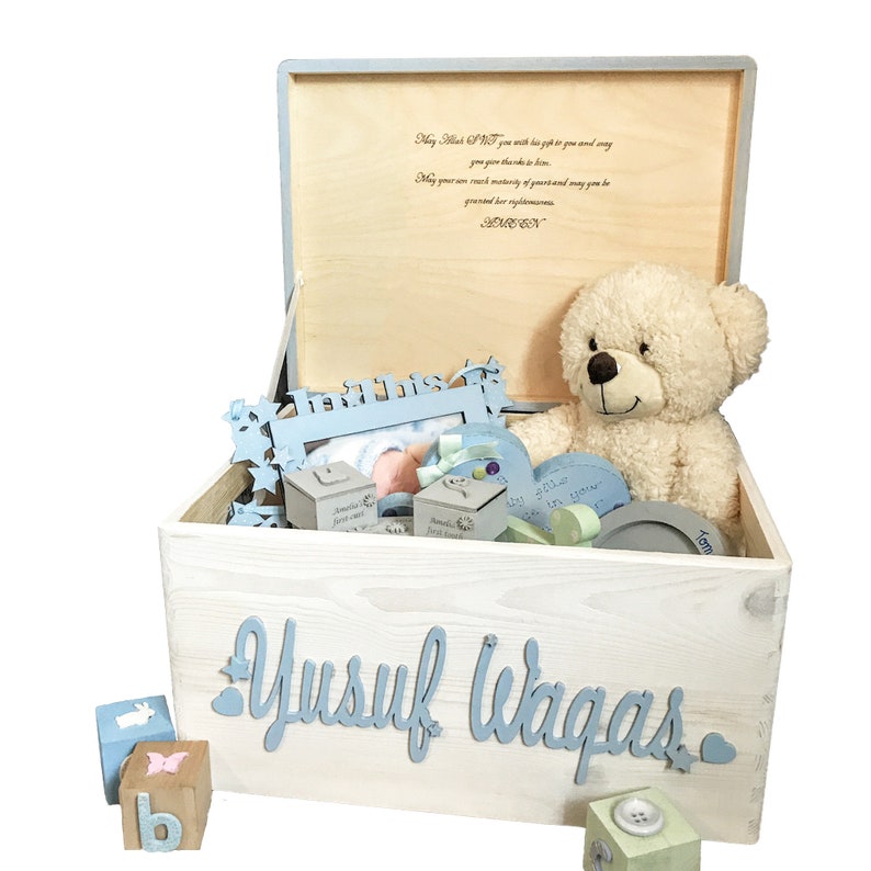 Personalised Baby Memory Box Wood Memory Box Baby Keepsake Etsy
