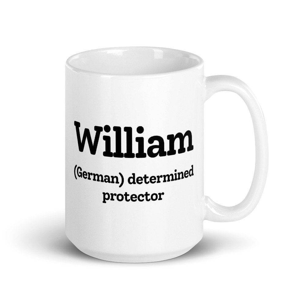Nombre william que significa taza regalo