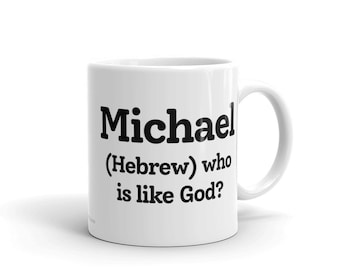 Kubek Michael, Prezent Michael, Znaczenie imienia Michael, Spersonalizowany prezent urodzinowy, Spersonalizowany prezent dla taty, brata, wujka, siostrzeńca, Prezent na parapetówkę