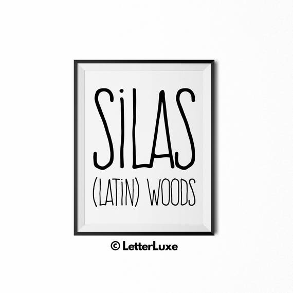 Silas Name Meaning Art Printable Baby Shower Gift Nursery Etsy Silas Name Meaning Art Printable Baby Shower Gift Nursery Etsy