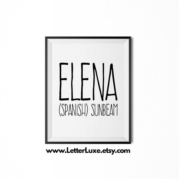 elena-name-meaning-art-printable-baby-shower-gift-nursery-etsy
