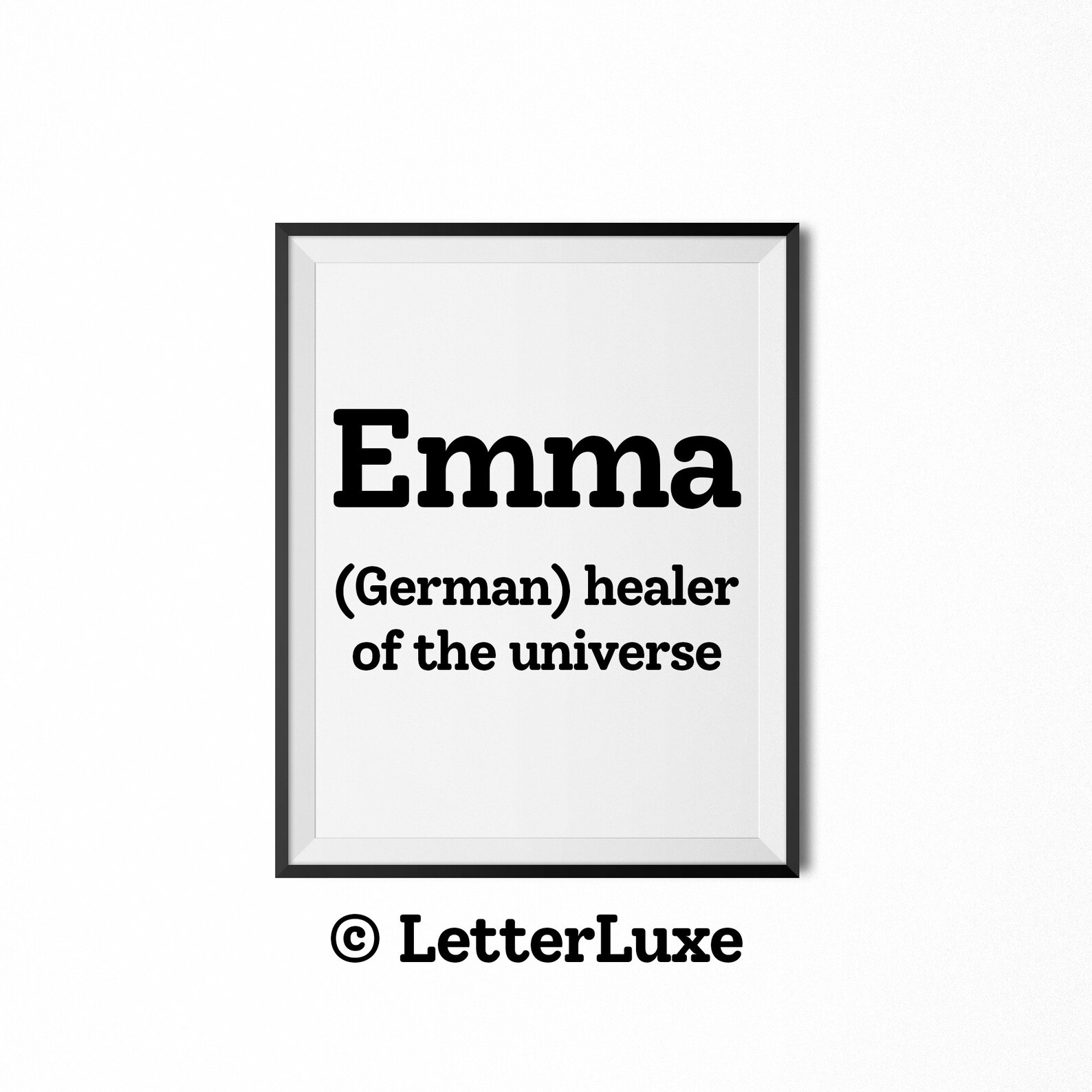 Emma Name Meaning Sign Emma Printable Baby Shower Gift Etsy Nederland