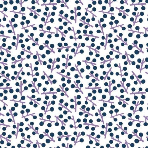 Poppy-Go-Lucky - Blue Spruce, Find Me In Ibiza Fabric Collection, Sabina Alcaraz, Cotton + Steel, fabric by the half yard