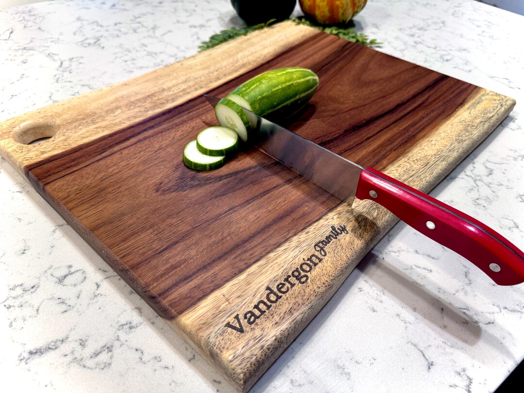Exotic Spanish Parota Hardwood Cutting Board Etsy