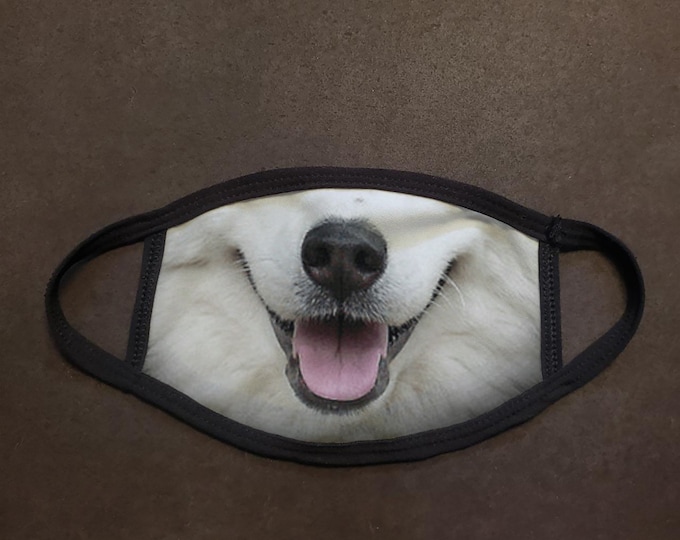 Dog Face Husky Real Face Mask