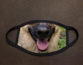 Dog Face German Shepherd Real Face Mask