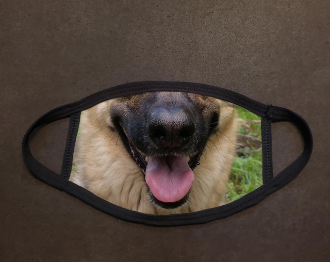 Dog Face German Shepherd Real Face Mask