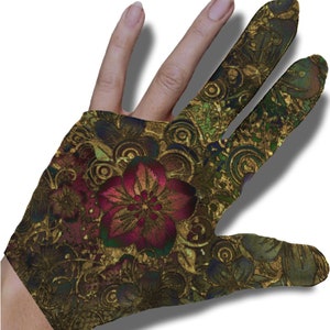 Golden Hibiscus Billiard Glove