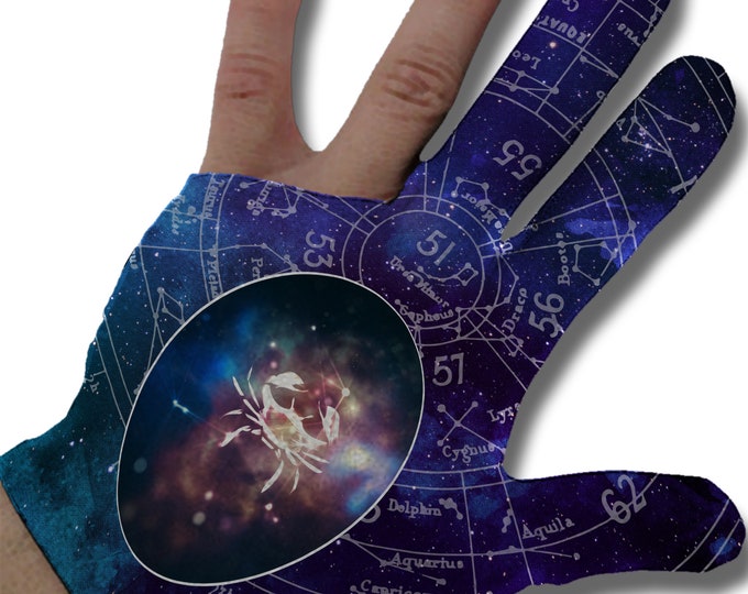 Zodiac - Cancer Constellation Billiard Glove