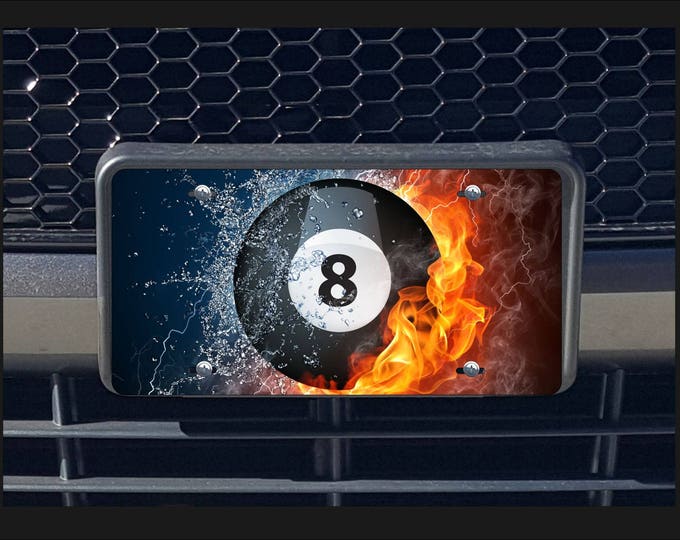 Hot 'n' Cold 8-ball license plate