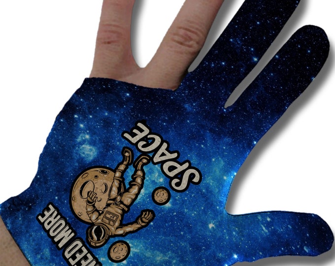 I Need Space Blue Billiard Glove