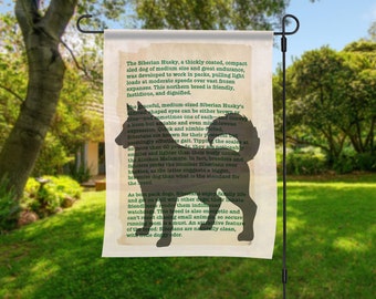 Siberian Husky Description garden flag