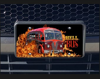 Hell Bus license plate